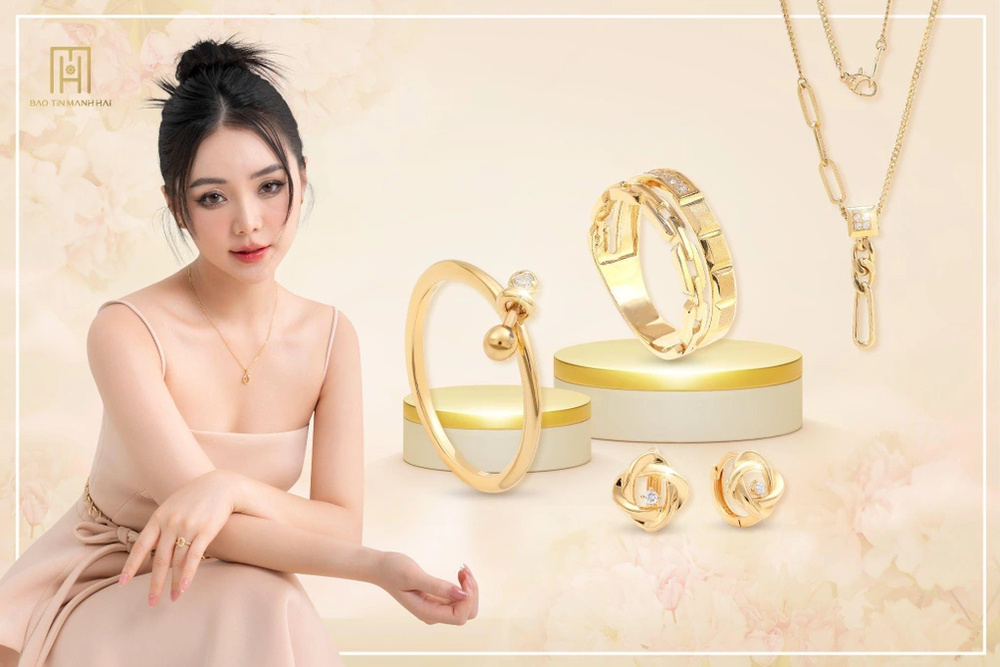 Bảo Tín Mạnh Hải mang đến bộ sưu tập trang sức vàng 10K, 14K, 18K đa dạng mẫu mã