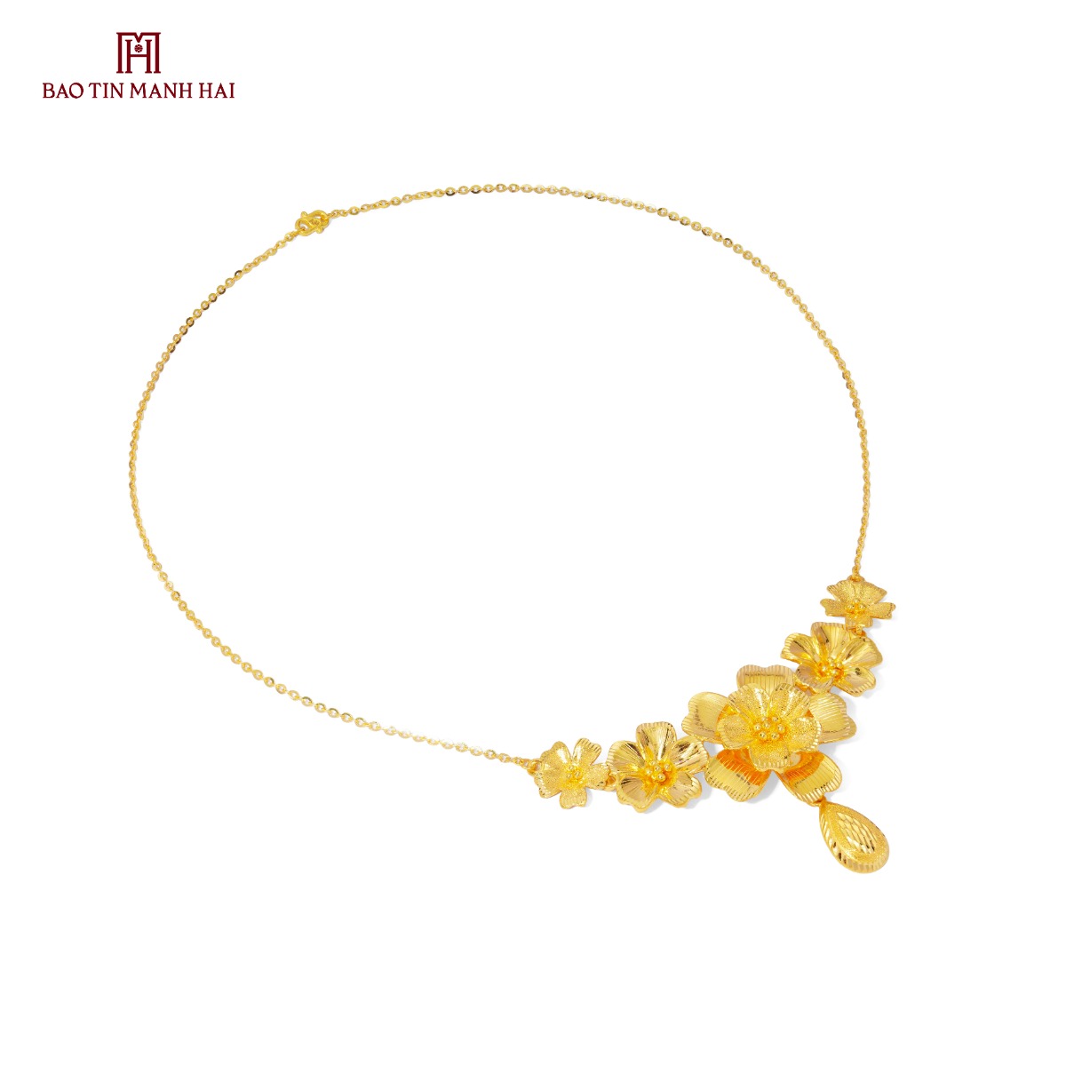Dây chuyền liền mặt hoa vàng 24K CN 24D2V49KD0-511043-023