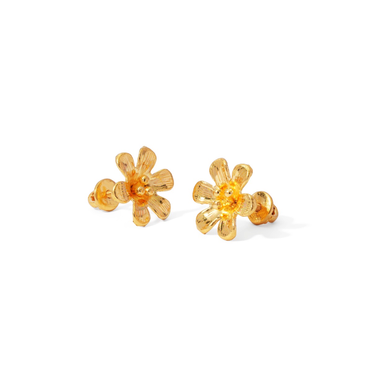 Bông tai màu vàng 24K CN 24BTV49KD0-510043-036