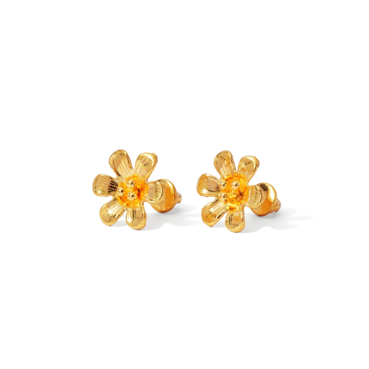 Bông tai màu vàng 24K CN 24BTV49KD0-510043-036