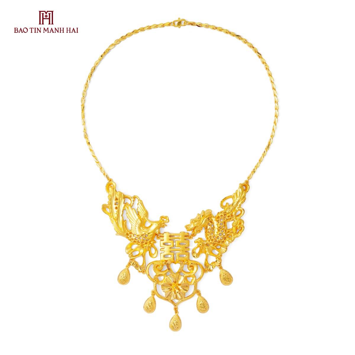 Dây chuyền liền mặt vàng 24K 3D 24D2V49KD0-510111-032