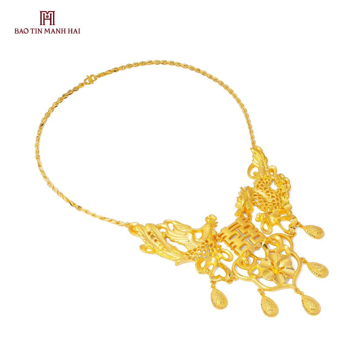 Dây chuyền liền mặt vàng 24K 3D 24D2V49KD0-510111-032