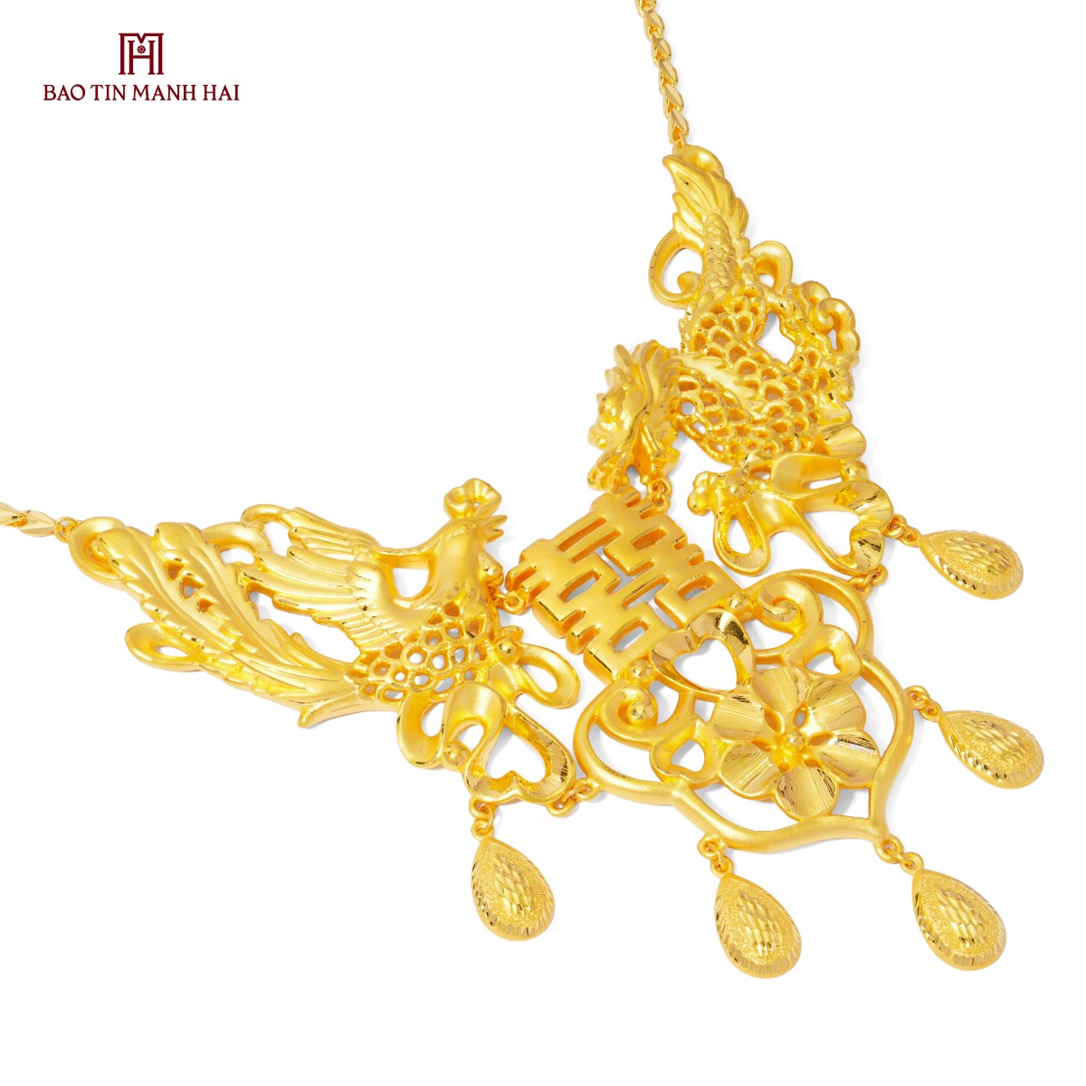 Dây chuyền liền mặt vàng 24K 3D 24D2V49KD0-510111-032