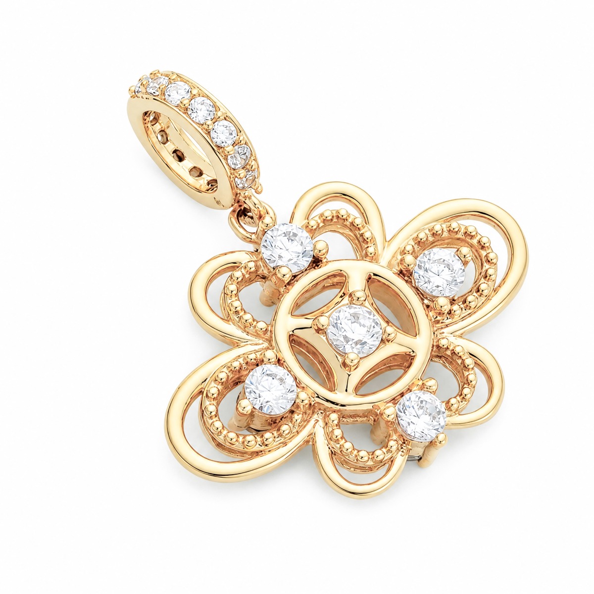 Charm vàng 10K BTCHV10CZH-412003-053