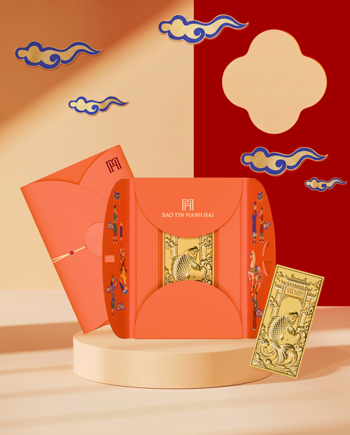 Vàng Đăng Khoa & Công Danh - Cá chép vượt Vũ Môn (CN)
