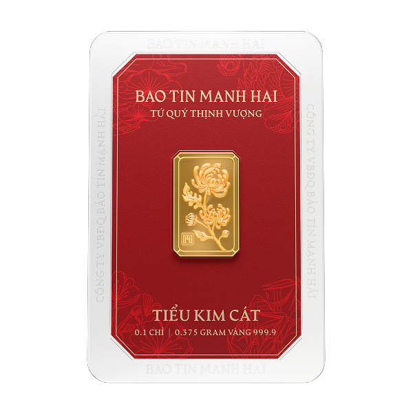 Combo 4 Tiểu Kim Cát Tứ Quý Tròn/Chữ nhật 0.1 chỉ BẤT KỲ