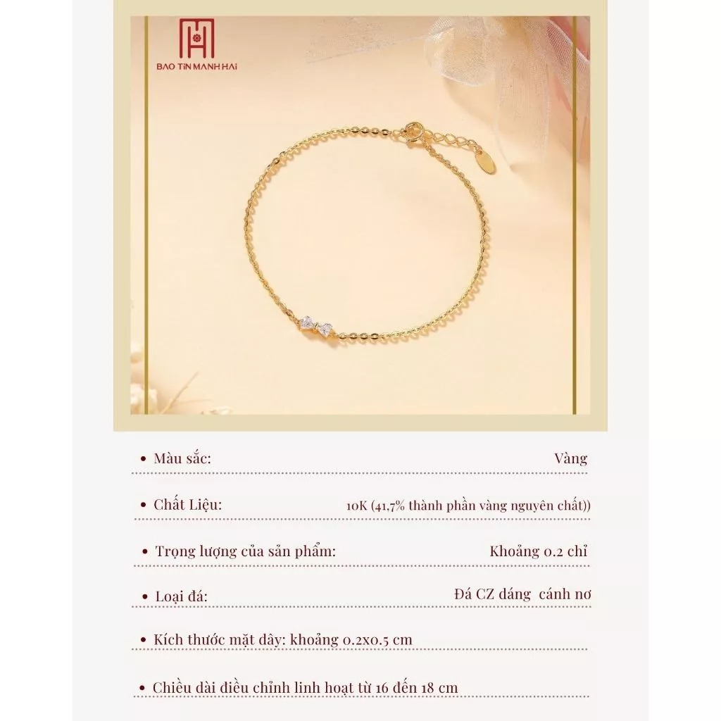 Lắc vàng 10K PYLTV10KDH-604002