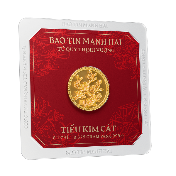 Mai tròn, loại 0.1 chỉ - 24K (999.9)