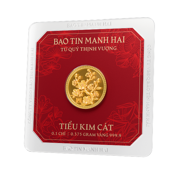 Mai tròn, loại 0.1 chỉ - 24K (999.9)