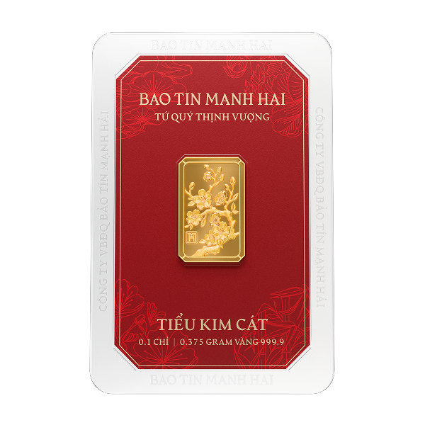 Combo 4 Tiểu Kim Cát Tứ Quý Tròn/Chữ nhật 0.1 chỉ BẤT KỲ