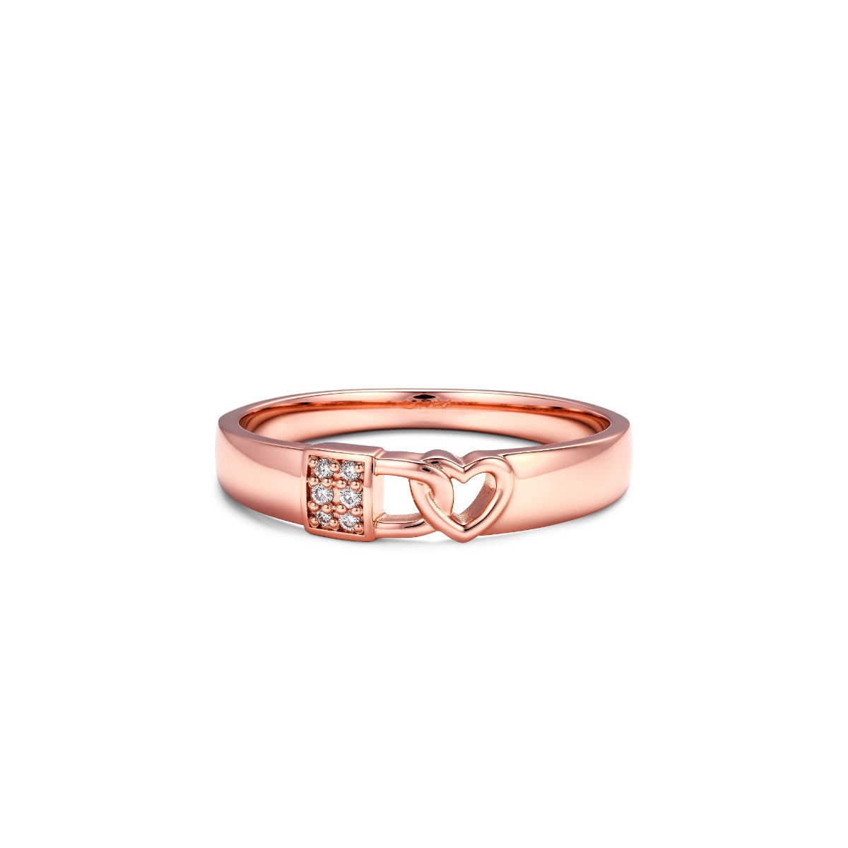 Nhẫn cưới kim cương vàng 14K NCCKV14KCN-509011-059