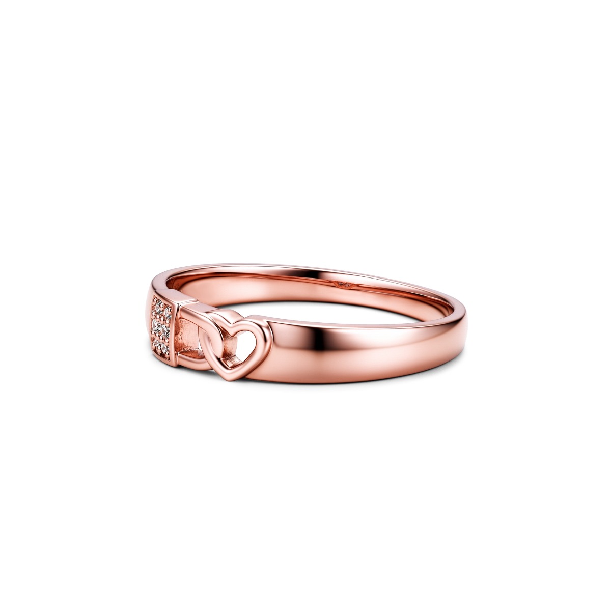 Nhẫn cưới kim cương vàng 14K NCCKV14KCN-509011-059