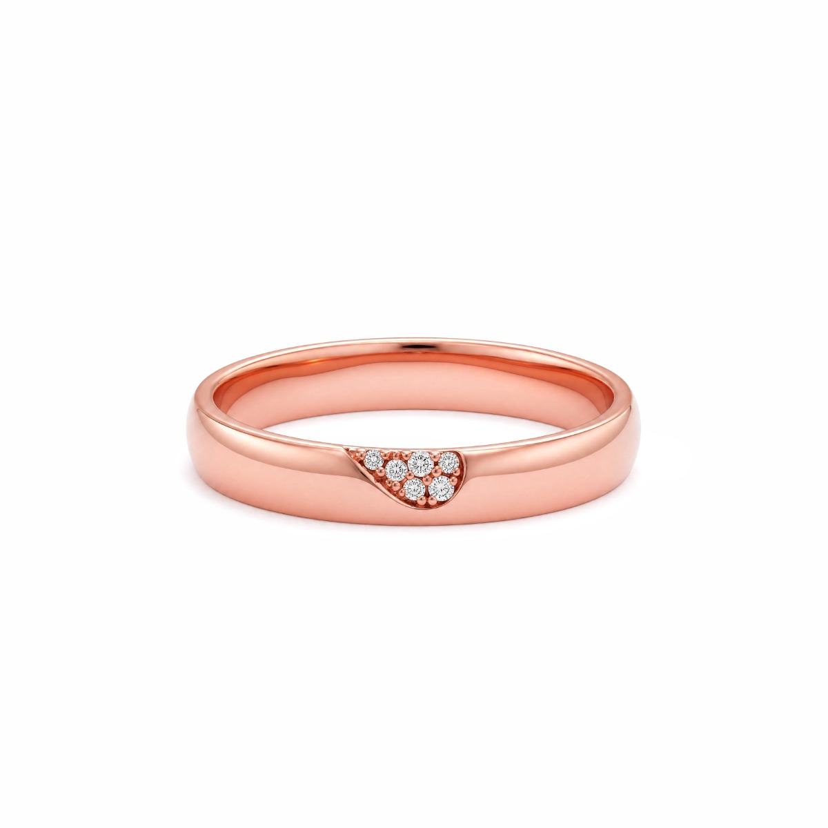 Nhẫn cưới kim cương vàng 14K NCCKV14KCN-509016-094