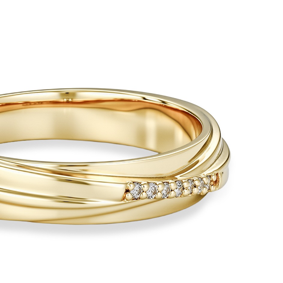 Nhẫn cưới kim cương vàng 14K NCCKV14KCN-512020-062