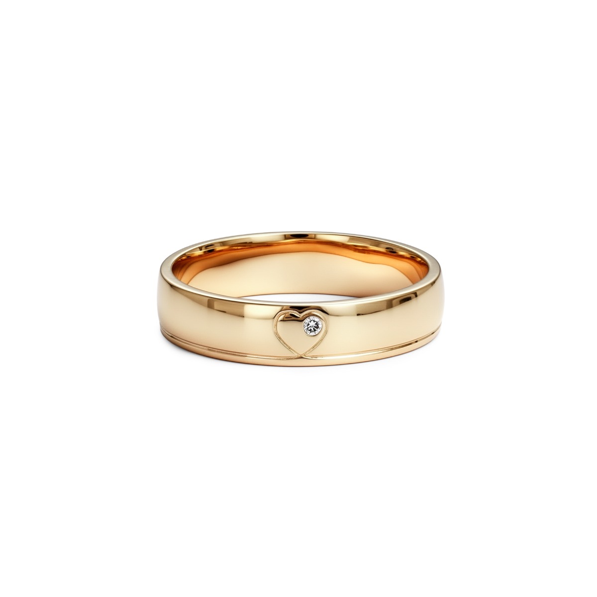Nhẫn cưới kim cương vàng 14K NCCKV14KCN-512021-034