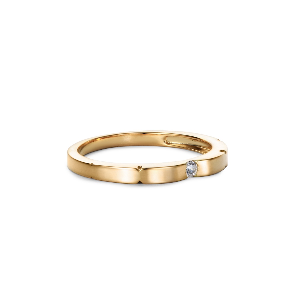 Nhẫn cưới công nghệ vàng 14K NCCNV14CZH-506001-072