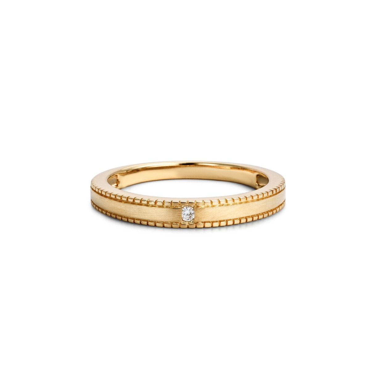 Nhẫn cưới công nghệ vàng 14K NCCNV14CZH-603003-003