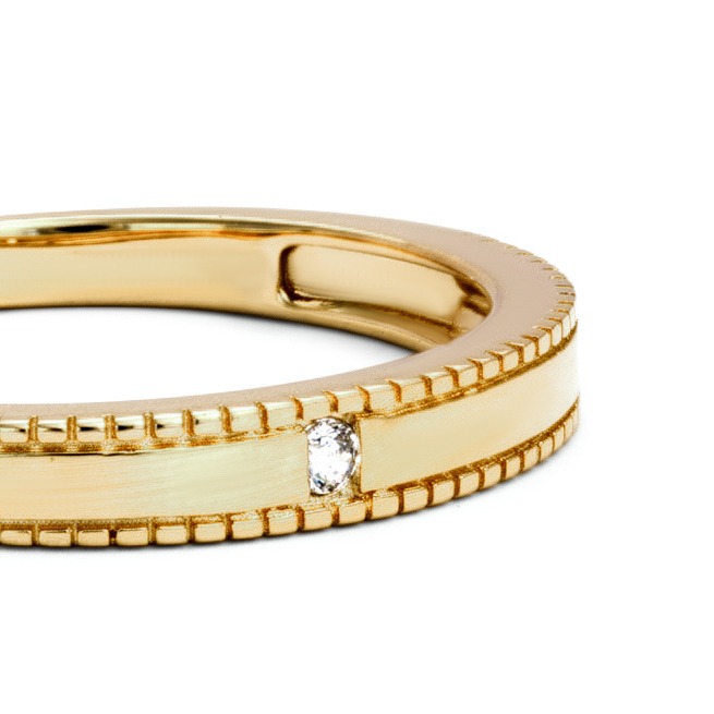 Nhẫn cưới công nghệ vàng 14K NCCNV14CZH-603003-003