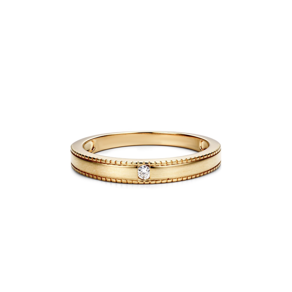Nhẫn cưới công nghệ vàng 14K NCCNV14CZH-603003-030