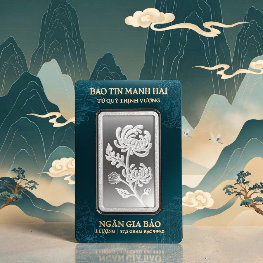 Ngân Gia Bảo Tứ Qúy - Cúc 1 lượng