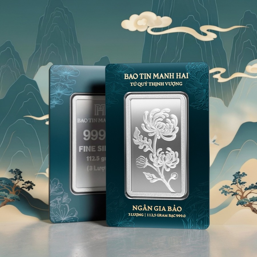 Ngân Gia Bảo Tứ Qúy - Cúc 3 lượng