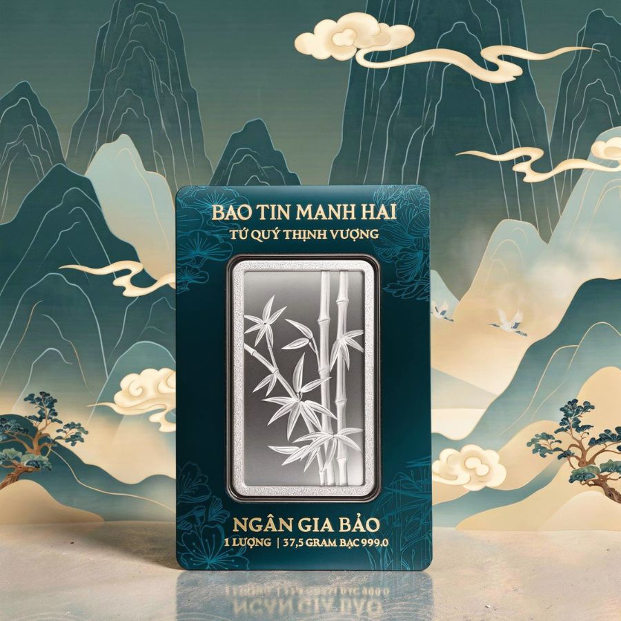 Ngân Gia Bảo Tứ Qúy - Trúc 1 lượng