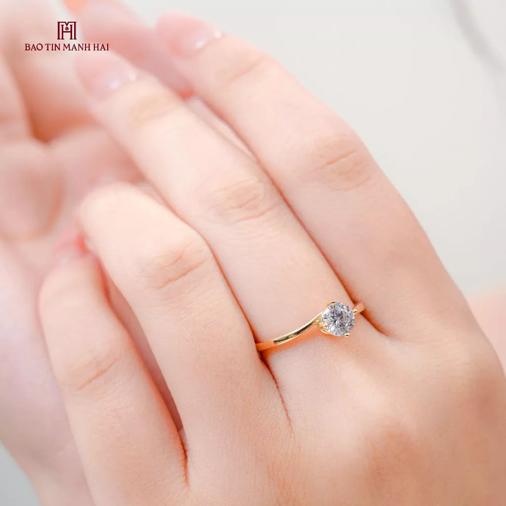 Nhẫn vàng 10K PYN1V10CZH-510058