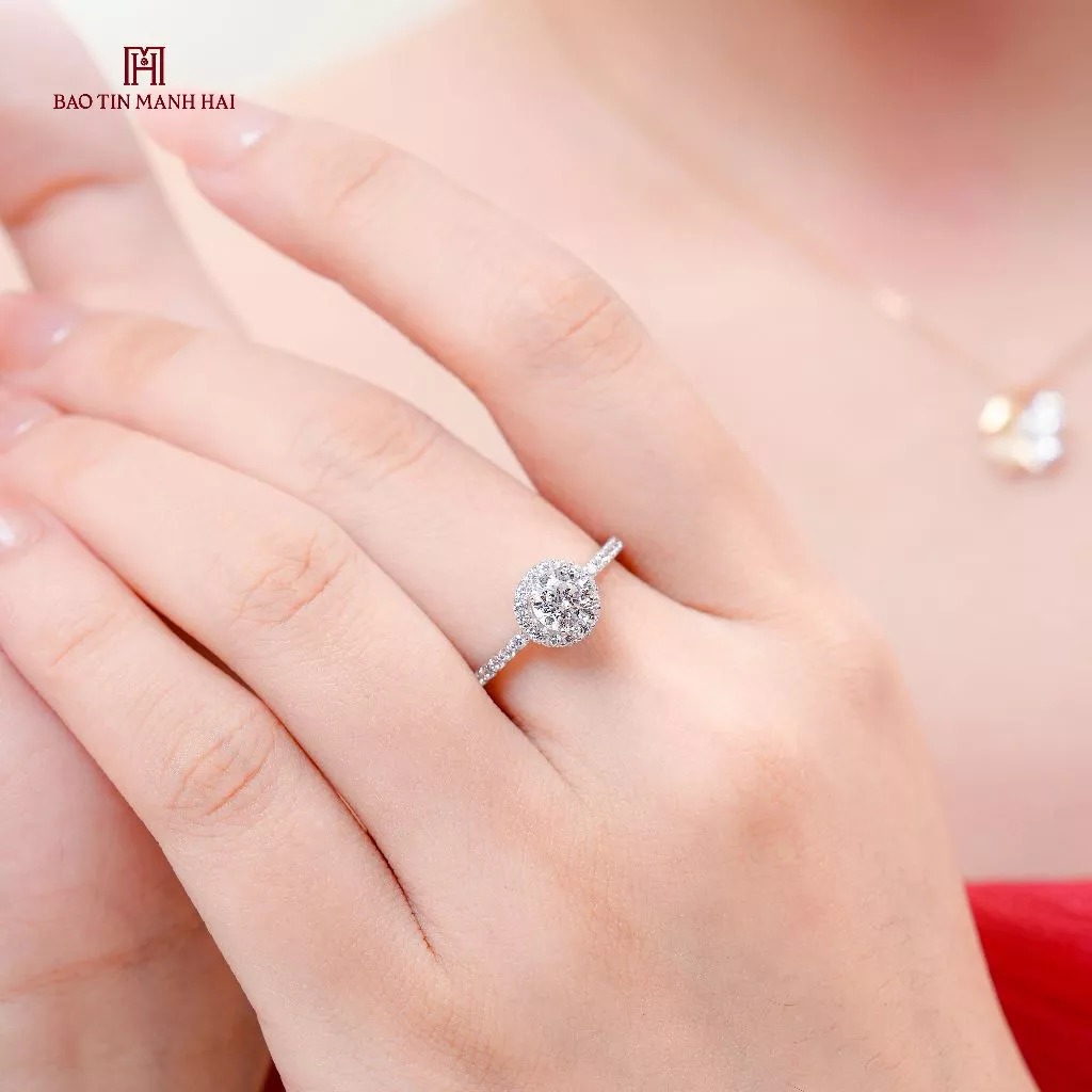 Nhẫn vàng 10K PYN1V10CZH-502034