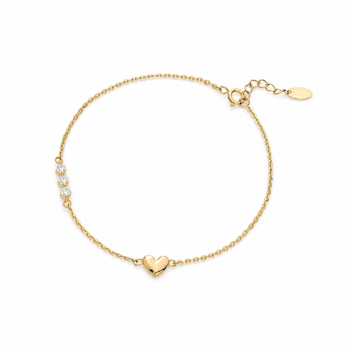 Lắc tay vàng 10K PYLTV10KDH-602007-007