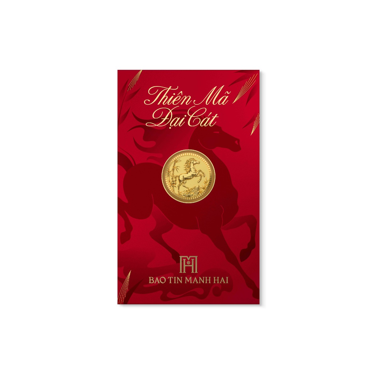 Đồng vàng Thiên Mã Đại Cát vàng 24K QTDVV49KD0-601004-001