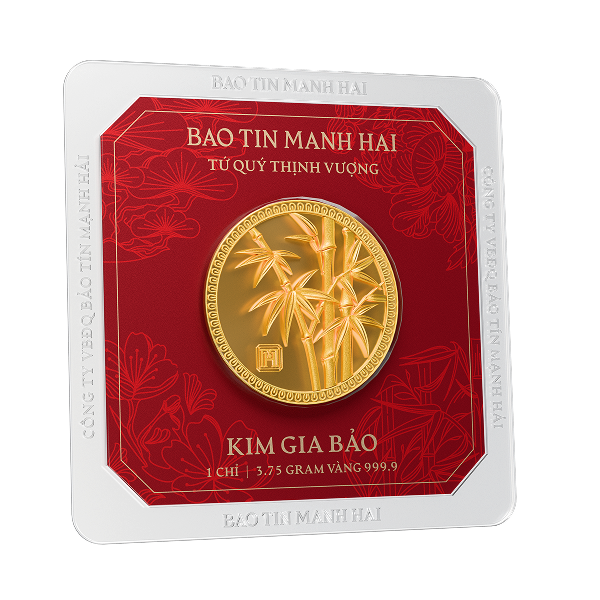 Trúc tròn, loại 1 chỉ - 24K (999.9)