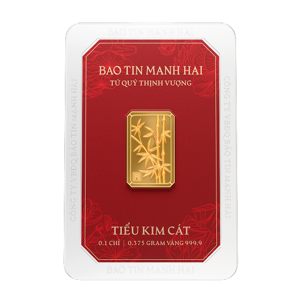 Combo 4 Tiểu Kim Cát Tứ Quý Tròn/Chữ nhật 0.1 chỉ BẤT KỲ