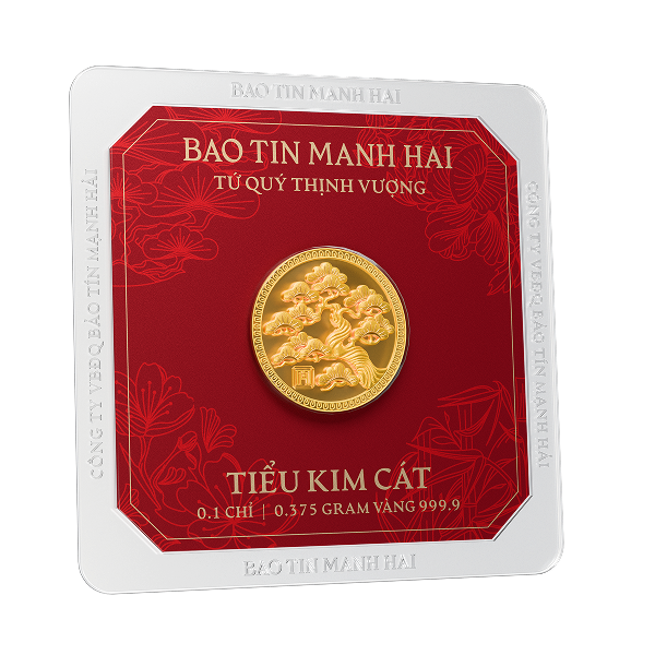 Tùng tròn, loại 0.1 chỉ - 24K (999.9)