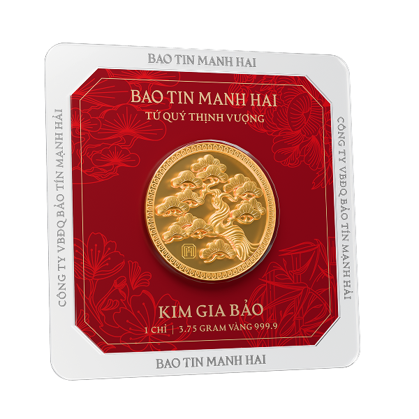 Tùng tròn, loại 1 chỉ - 24K (999.9)