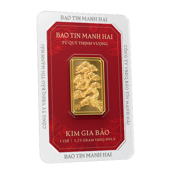 Tùng chữ nhật, loại 1 chỉ - 24K (999.9)