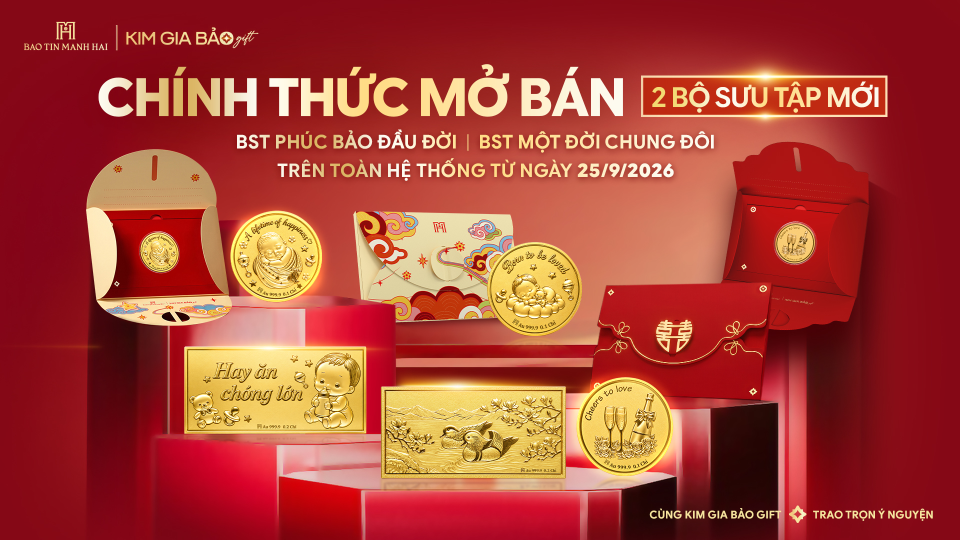 CHÍNH THỨC MỞ BÁN HAI BỘ SƯU TẬP KIM GIA BẢO GIFT MỚI TRÊN TOÀN HỆ THỐNG