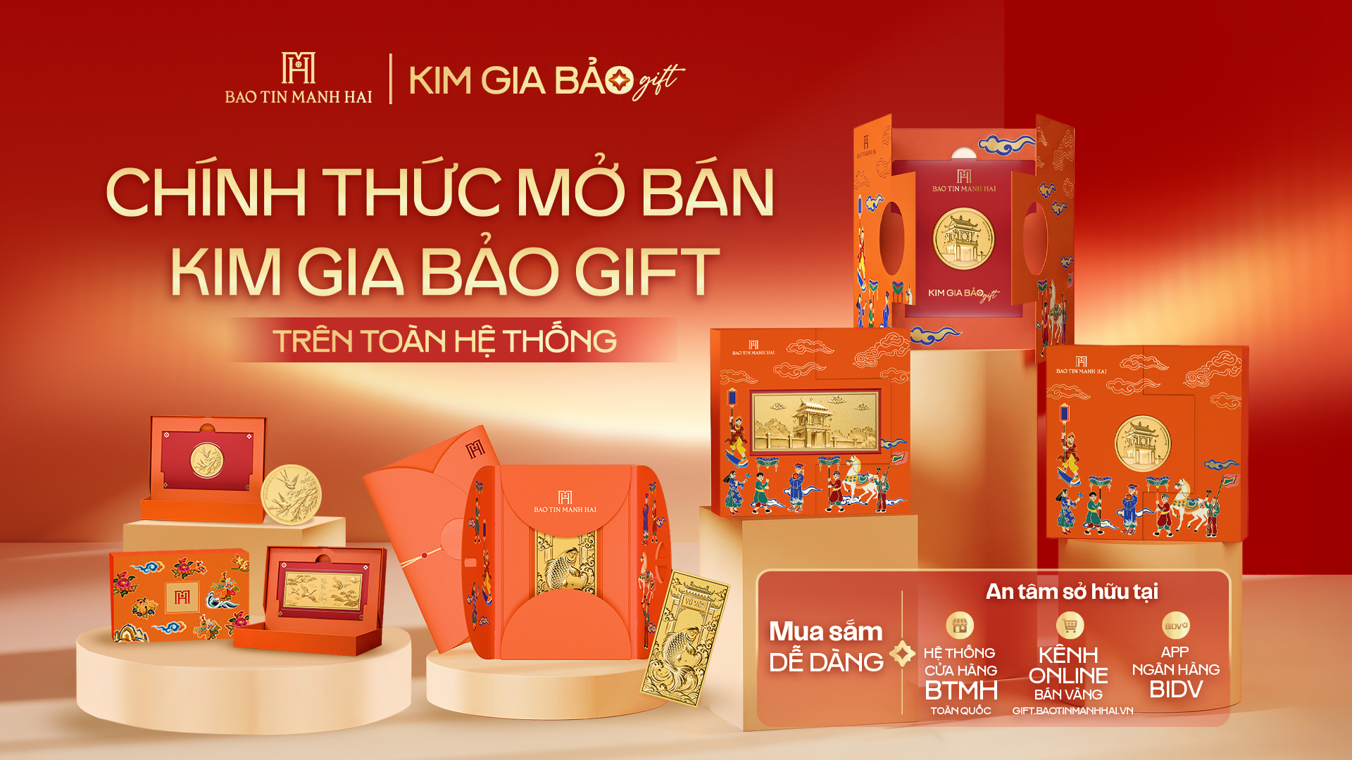 DÒNG SẢN PHẨM KIM GIA BẢO GIFT: LÀN GIÓ MỚI CHO DÒNG QUÀ TẶNG VÀNG 24K