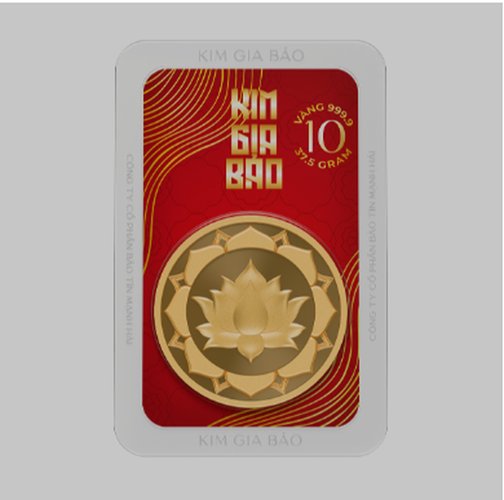 Đồng vàng kim gia bảo hoa sen