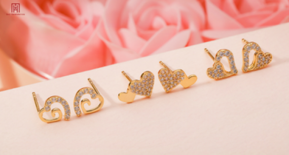 Top 3 mẫu khuyên vàng chinh phục trái tim nàng ngày Valentine