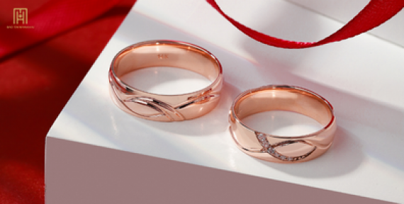 Nhẫn cưới vàng hồng - Xu hướng của các cặp đôi hiện đại