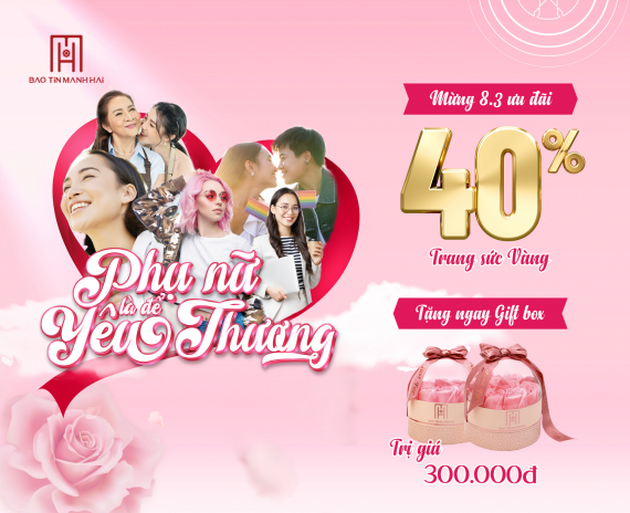 NHÂN DỊP QUỐC TẾ PHỤ NỮ NHẬN NGAY ƯU ĐÃI TỚI 40%