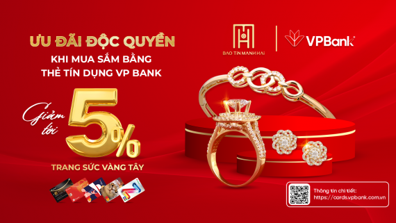 Ưu đãi độc quyền khi mua sắm bằng thẻ tín dụng VPBank