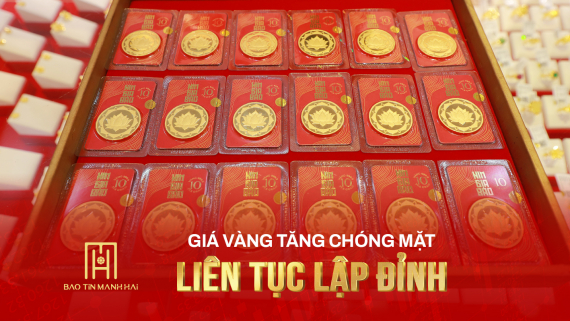 Giá vàng 10.4.2025: Tăng cực mạnh sau tuyên bố của ông Trump