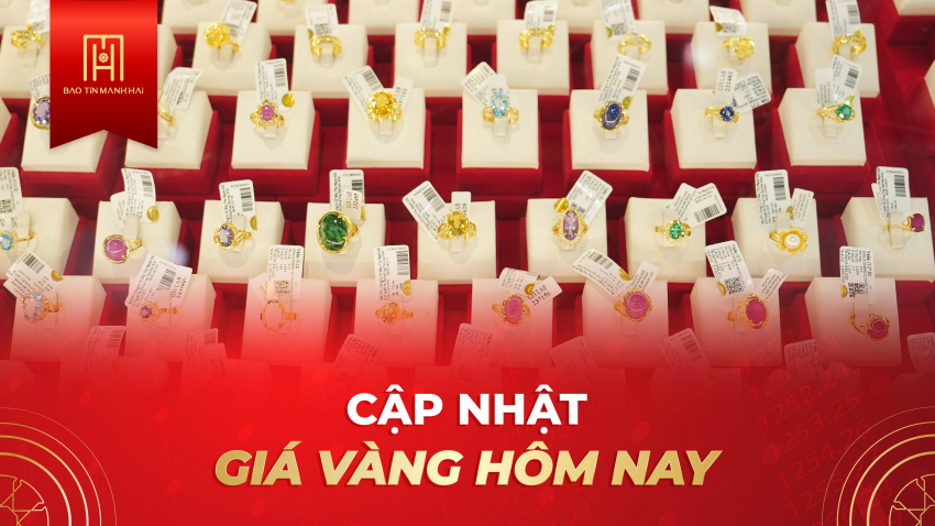 Giá vàng 02.05.2025: Vàng thế giới giảm, vàng trong nước ổn định. 