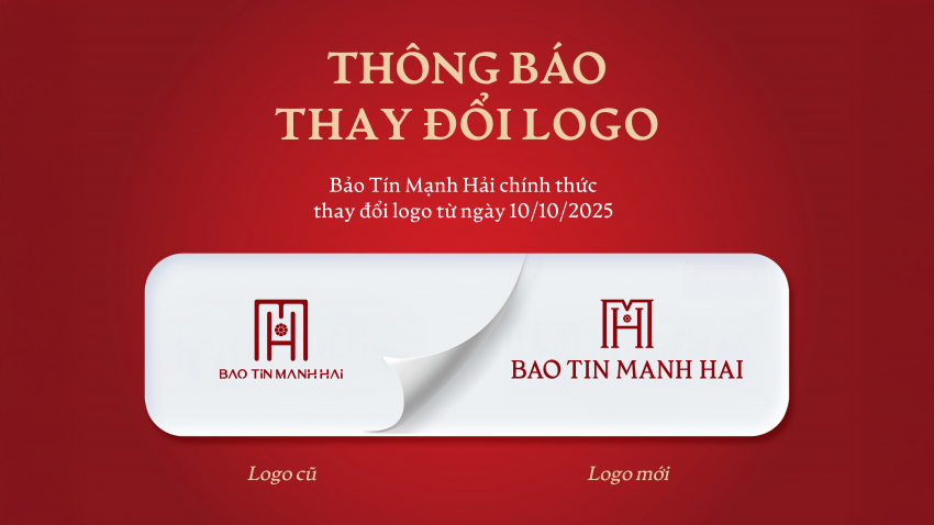 BẢO TÍN MẠNH HẢI CHÍNH THỨC THAY ĐỔI LOGO MỚI!