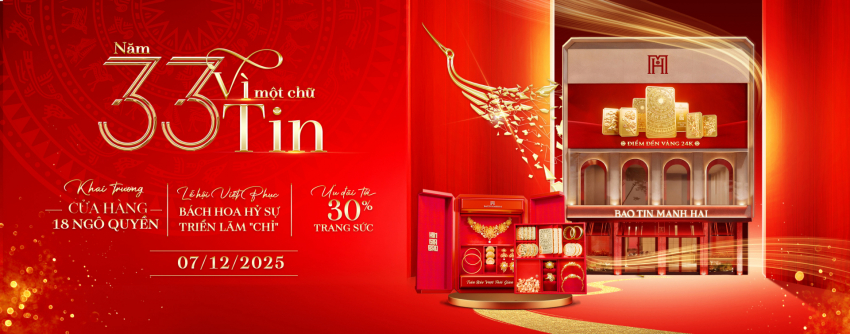 TRÂN BẢO VƯỢT THỜI GIAN - BẢO TÍN MẠNH HẢI KHAI TRƯƠNG CỬA HÀNG ĐỊNH CHUẨN MỚI VỀ TRẢI NGHIỆM CÙNG ƯU ĐÃI TRANG SỨC TỚI 30%