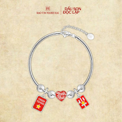 BST A80 Combo 16.2: 3 Charm bạc 1 dây BACOB92KD0-508035