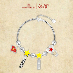 BST A80 Combo 3.3: 4 Charm bạc 1 dây BACOB92KD0-508042
