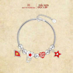 BST A80 Combo 8.3: 4 Charm bạc 1 dây BACOB92KD0-508047