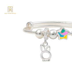 Vòng tay bạc trẻ em BAVTB92KD0-306006